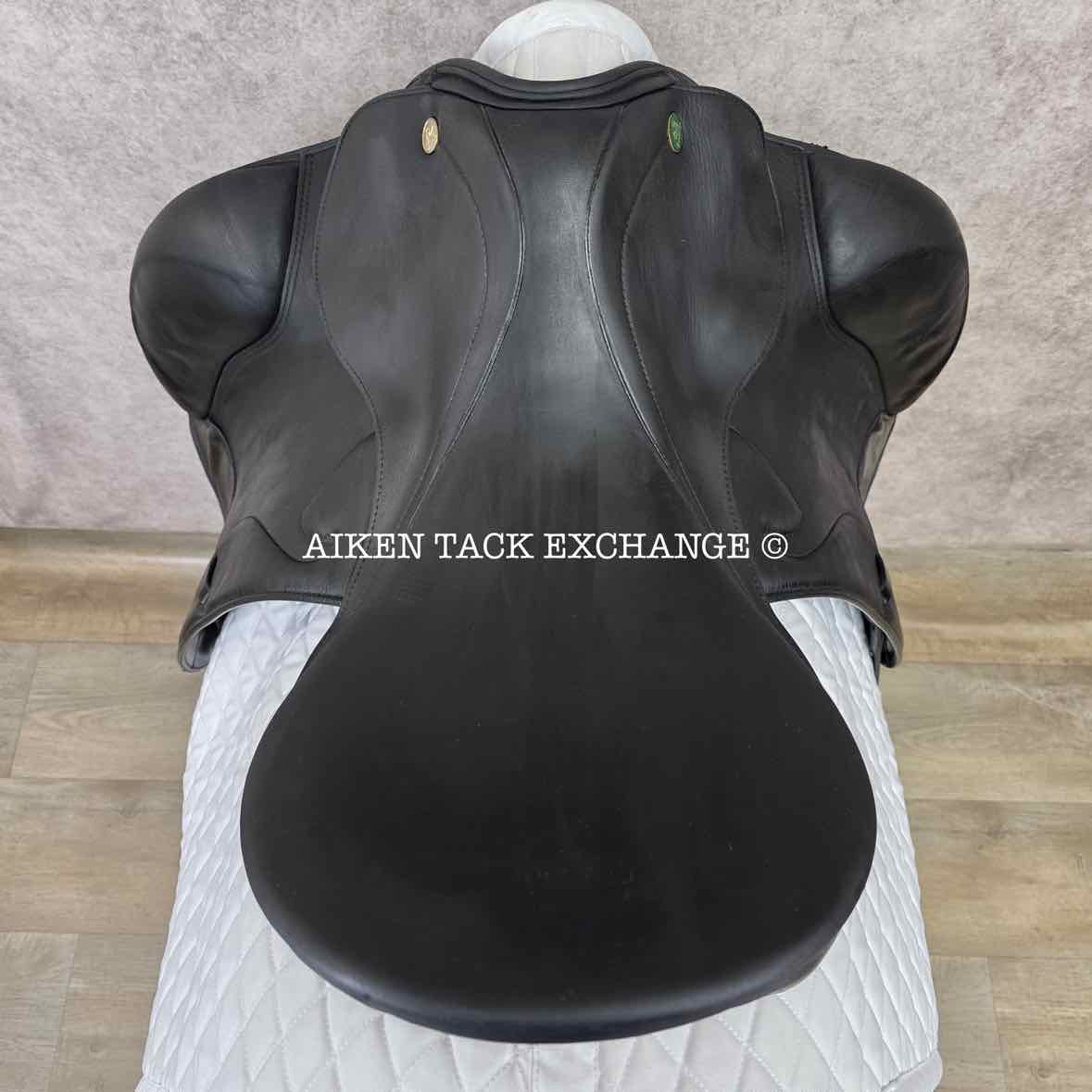 2005 Prestige Optimax Dressage Saddle, 18" Seat, 34 Tree - M/MW, Wool Flocked Panels
