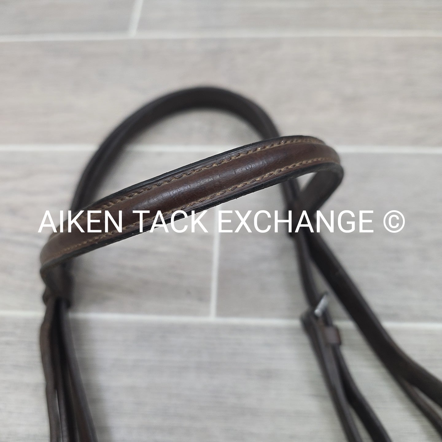 Somerset Plain Raised Bridle, No Reins, Brown, Size Full