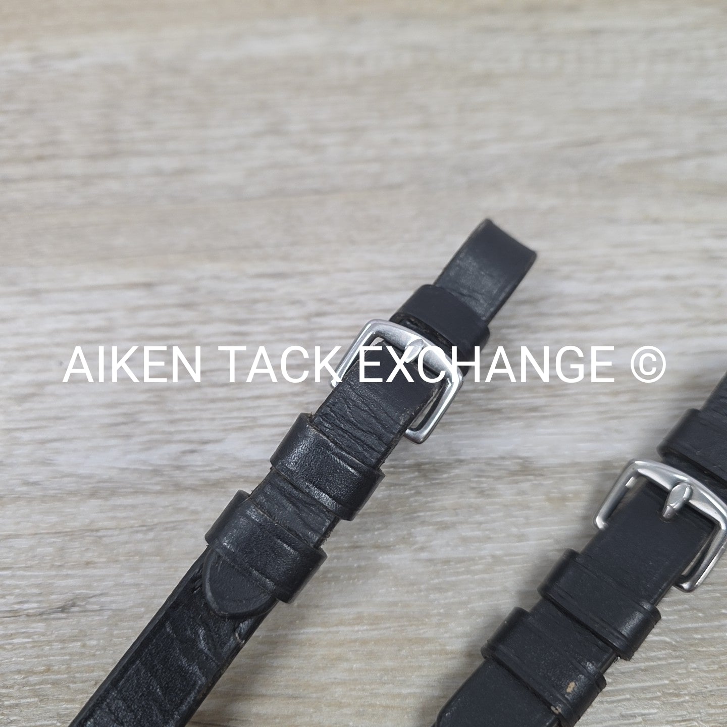 Rubber Grip Rainbow Reins, Black, Size Full