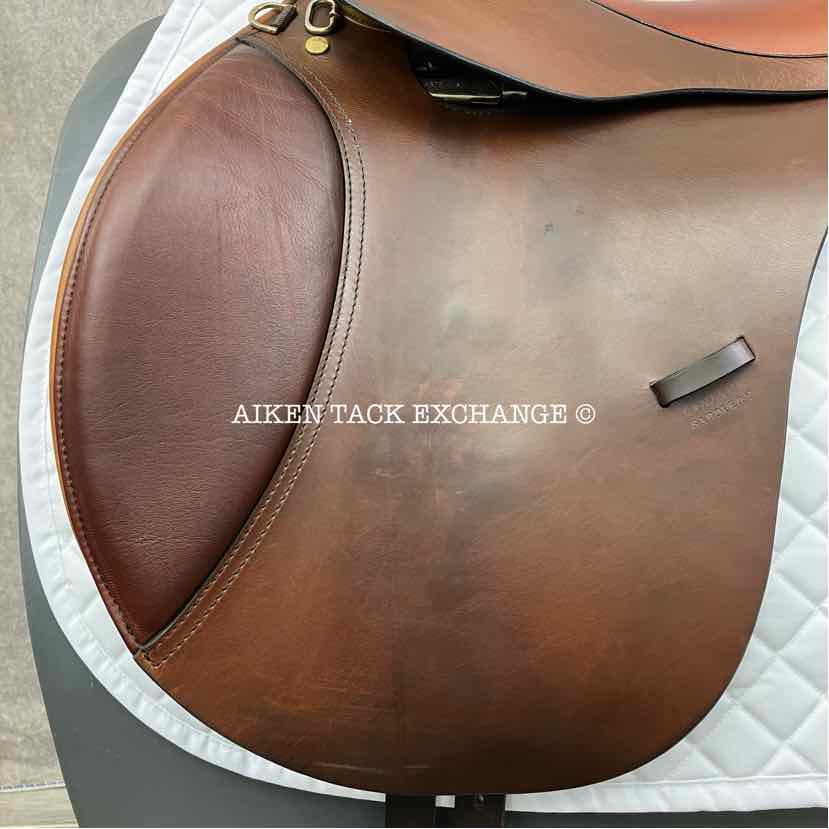 2009 Centaur by Michael Stokes All Purpose Saddle, 17.5" Seat, Medium Wide Tree, Wool Flocked Panels
