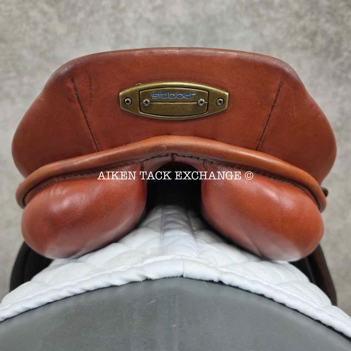 Stubben Edelweiss CS Close Contact Jump Saddle, 17" Seat, 31cm Tree - MW, Wool Flocked Panels