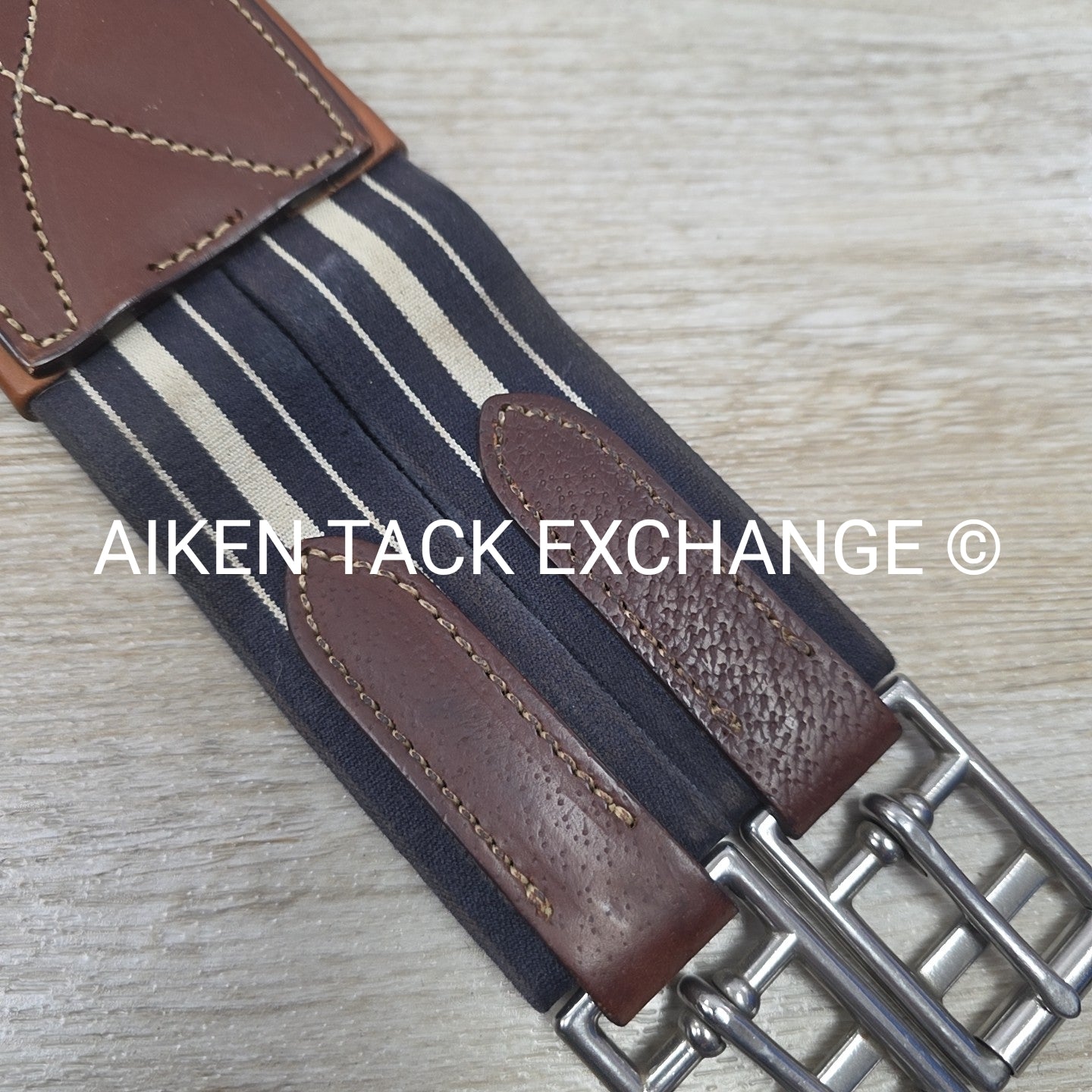 Antares Double End Elastic Girth, Brown, 48"