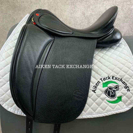 2023 SDL Lemke Buffalo Deluxe Dressage Saddle, 17.5" Seat, Medium Wide / Wide Tree, Wool Flocked Panels