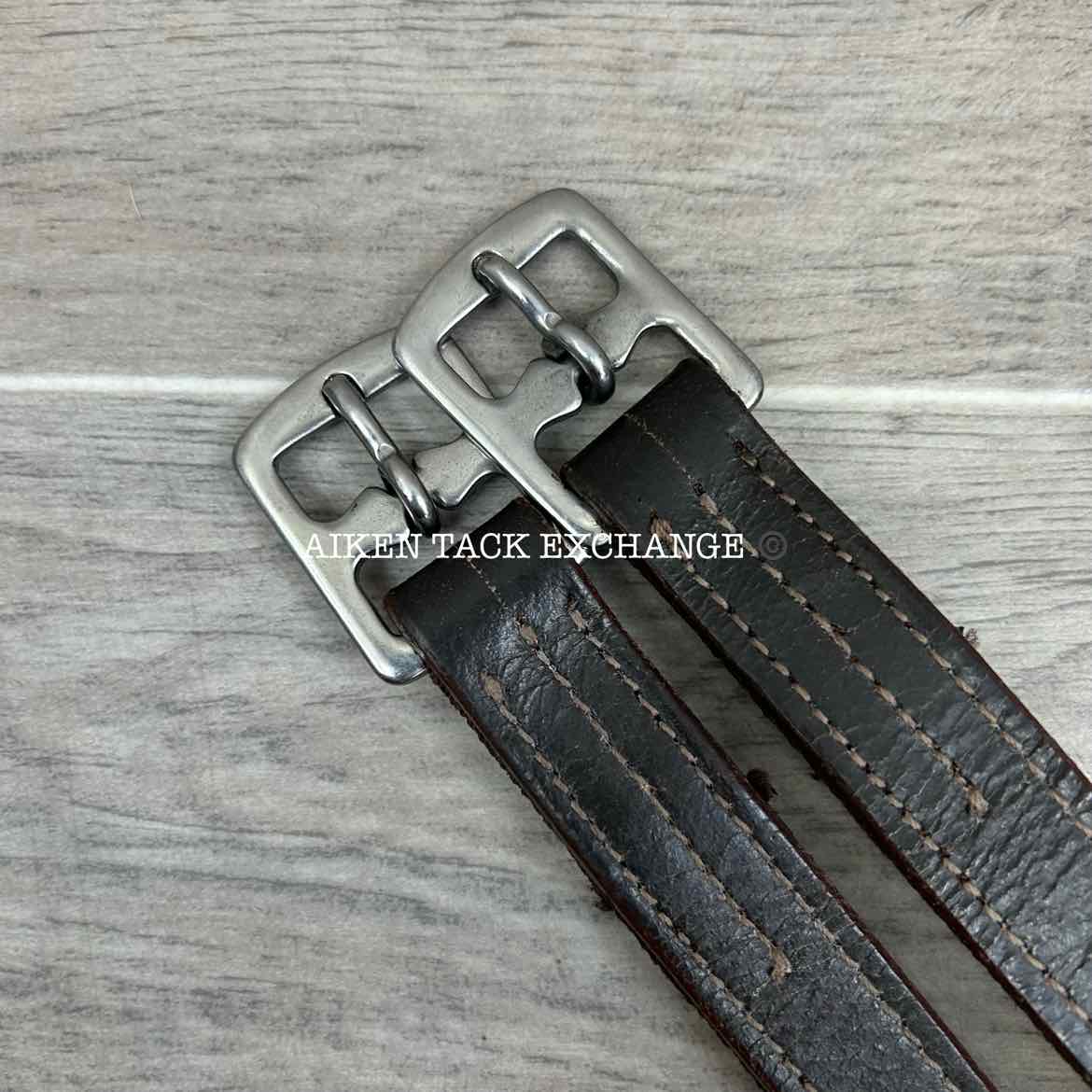 Nylon Backed Stirrup Leathers, Brown, 58"
