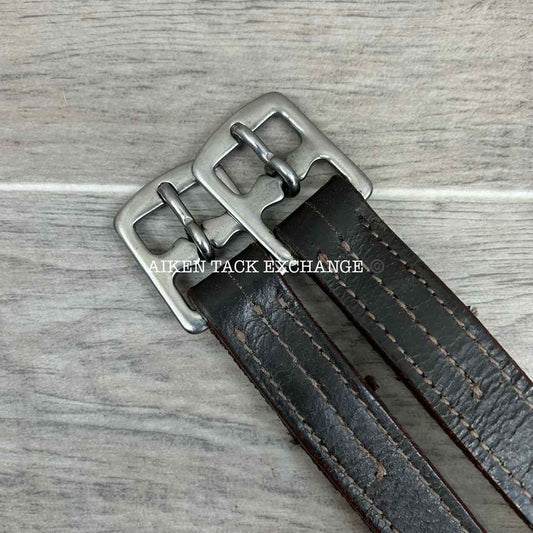 Nylon Backed Stirrup Leathers, Brown, 58"