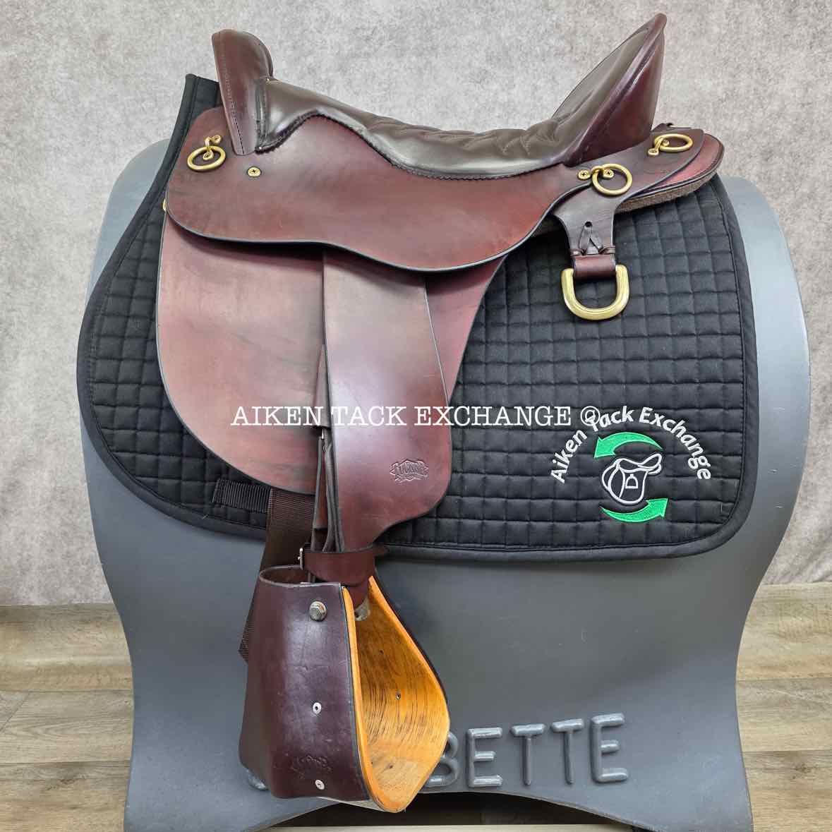 **SOLD** 2008 Tucker 146 River Plantation Endurance Trail Saddle, 17.5" Seat, Medium Tree - Semi QH Bars