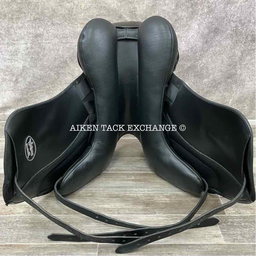 2023 Custom Saddlery Wolfgang Gemini R Monoflap Dressage Saddle, 17.5" Seat, Adjustable Tree, Wool Flocked Panels