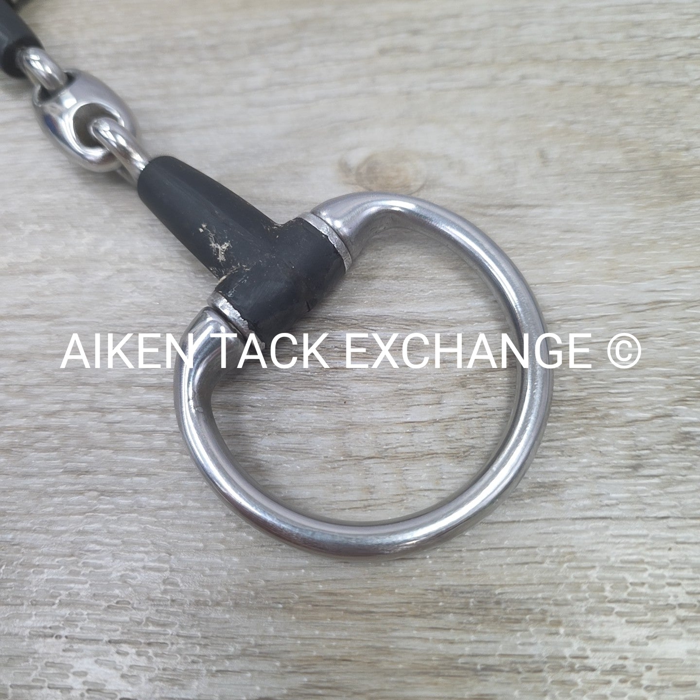 Double Joint Rubber Eggbutt Pony Bit 4.25"
