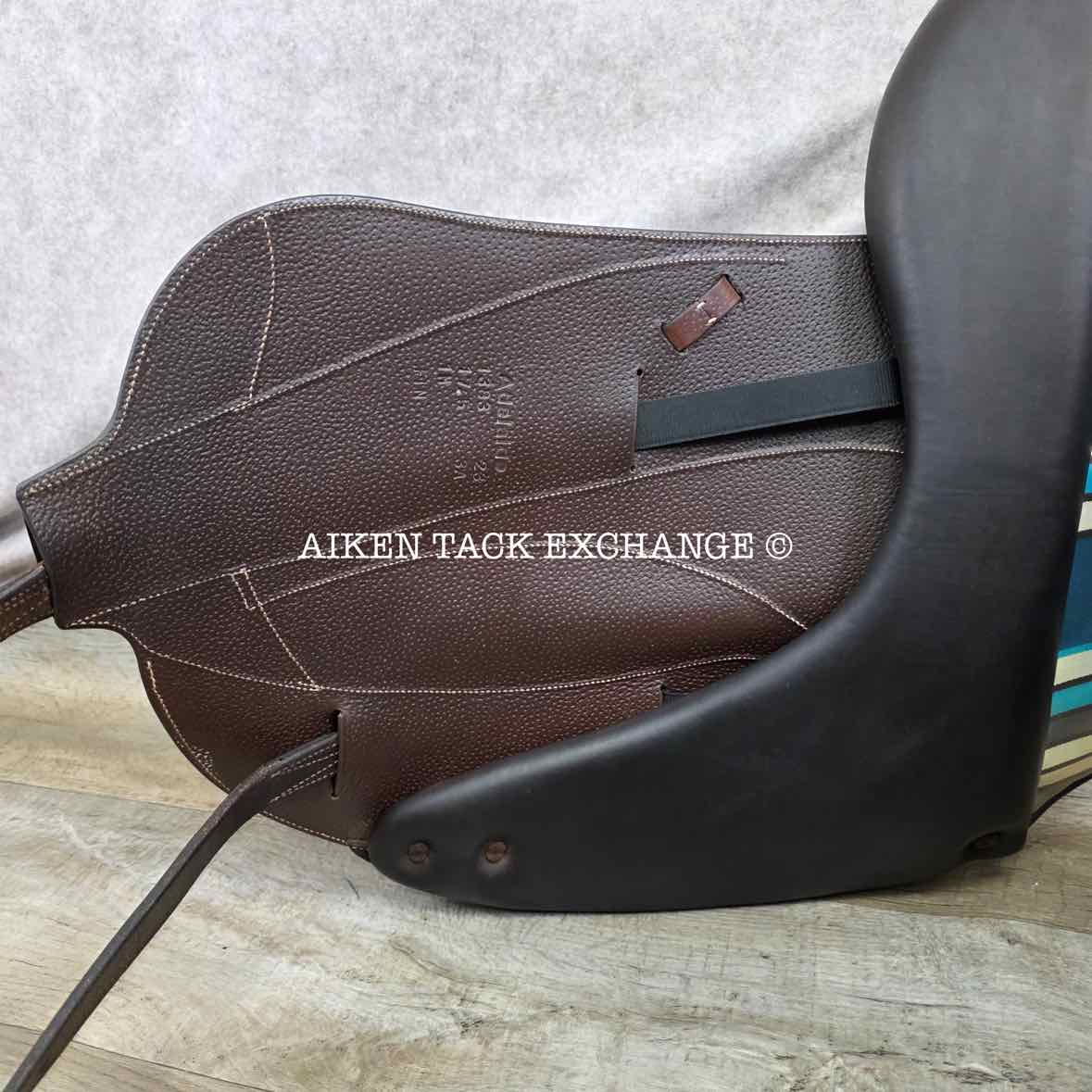 2023 Voltaire Adelaide Monoflap Dressage Saddle, 17.5" Seat - 3A Flap, Wide Tree, FIN Panels, Full Buffalo Leather
