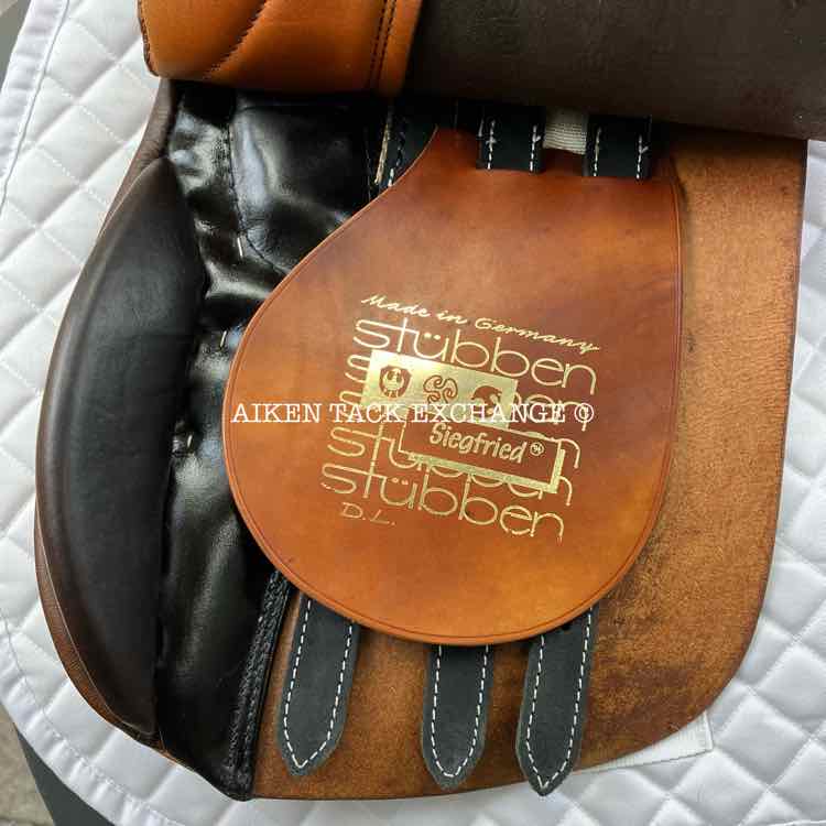 Stubben Siegfried DL All Purpose Saddle, 17.5" Seat, 29.5 cm Tree - M/MW, Wool Flocked Panels