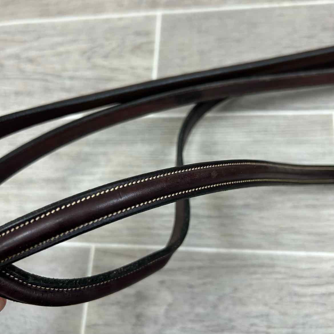 Rodrigo Raised Fancy Stitched Standing Martingale, Brown, Size Full