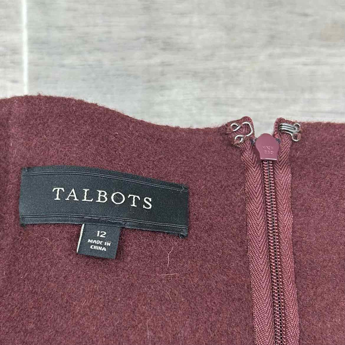 Talbots Wool Blend Pencil Skirt, Size 12