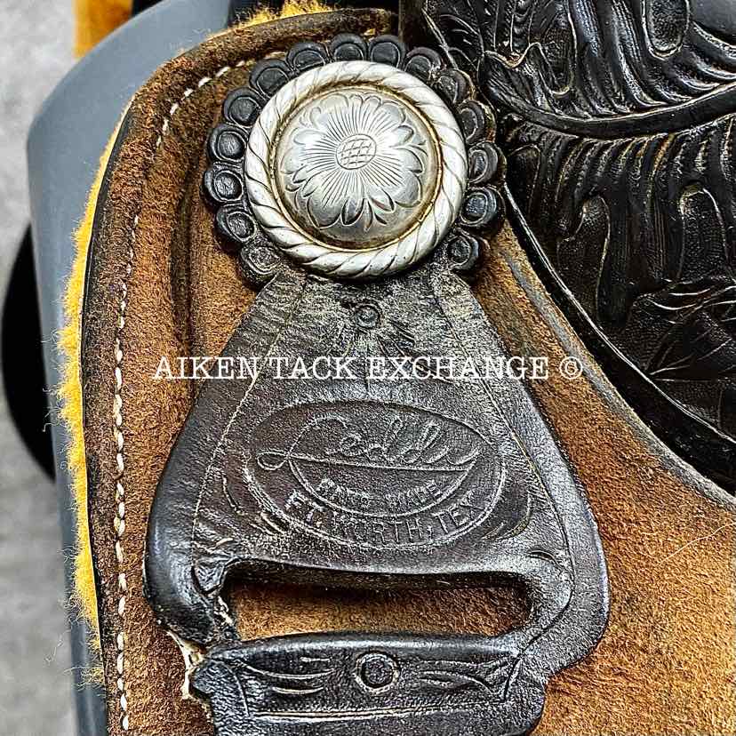 M.L. Leddy's Western Saddle, 16.5" Seat, Wide Tree - Full QH Bars