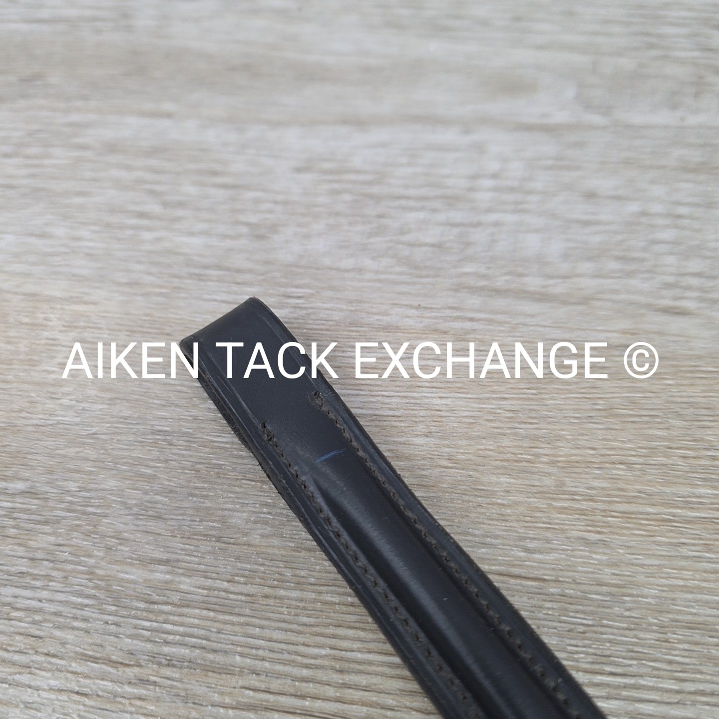 Plain Raised Browband, Black, 16"