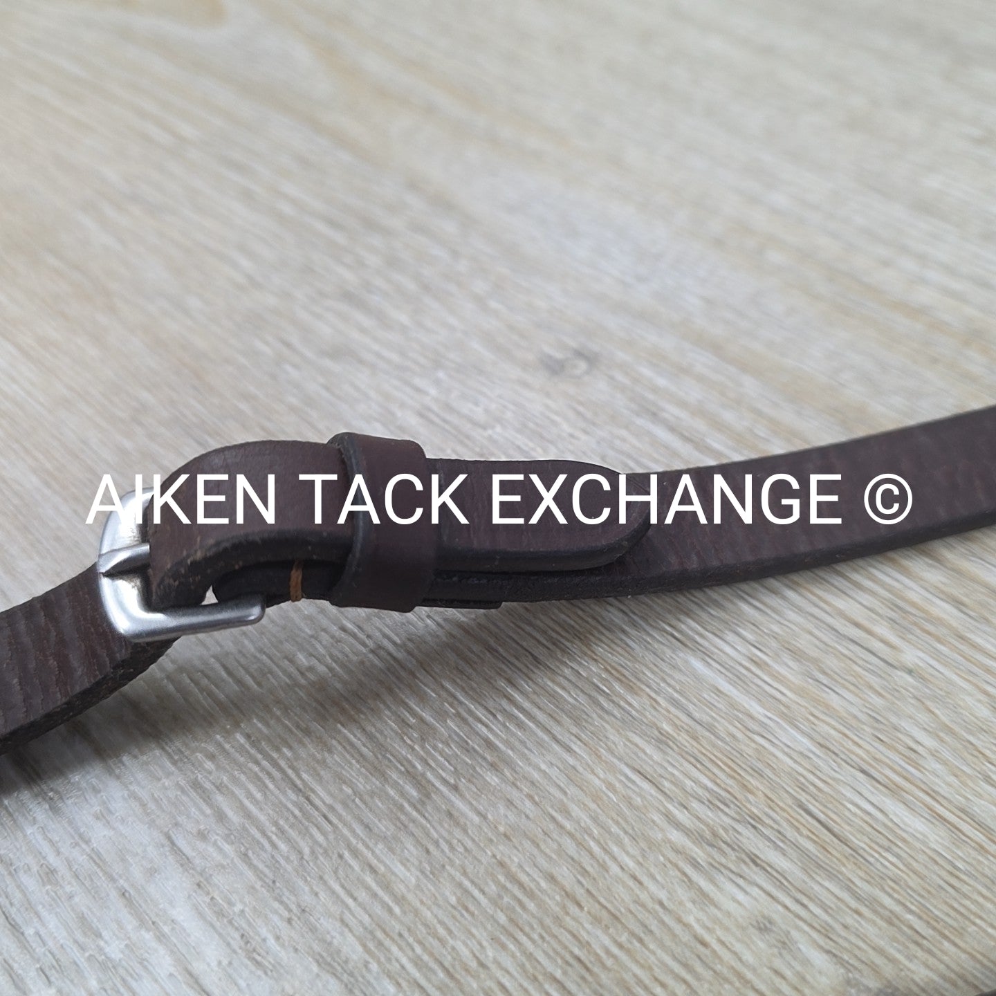 Bobby's English Tack Rubber Reins, Brown, 54"