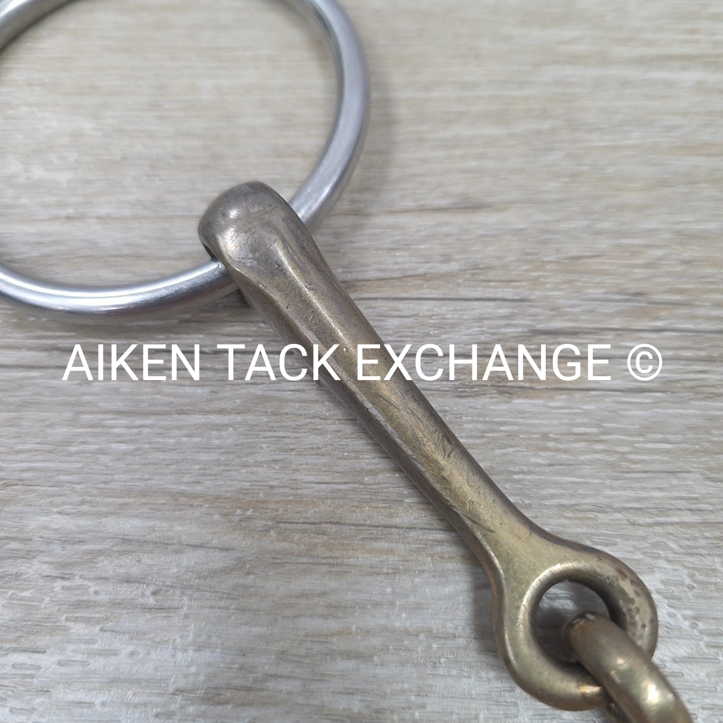 Korsteel German Silver Single Joint Loose Ring Bradoon Bit 5.5"