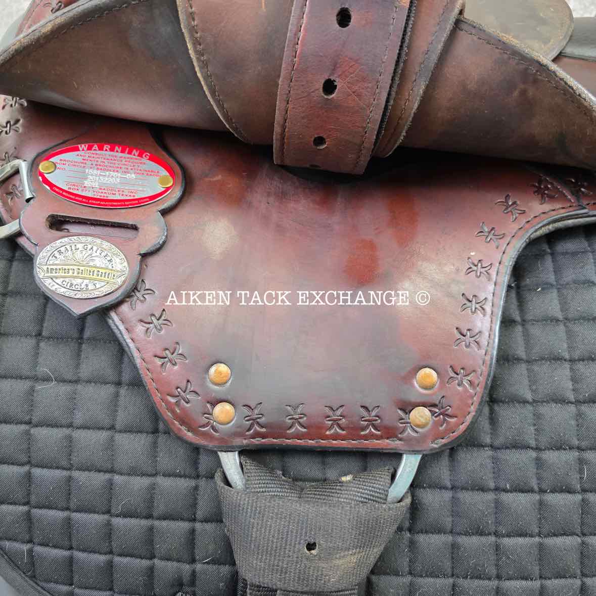 2013 Circle Y 1581 Alabama Trail Gaiter Western Saddle, 17" Seat, Wide Tree - Full QH Bars