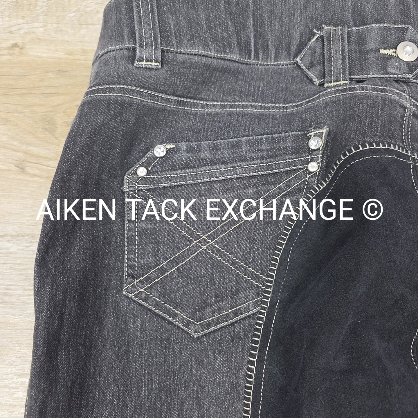HKM Full Seat Denim Breeches, Size 38