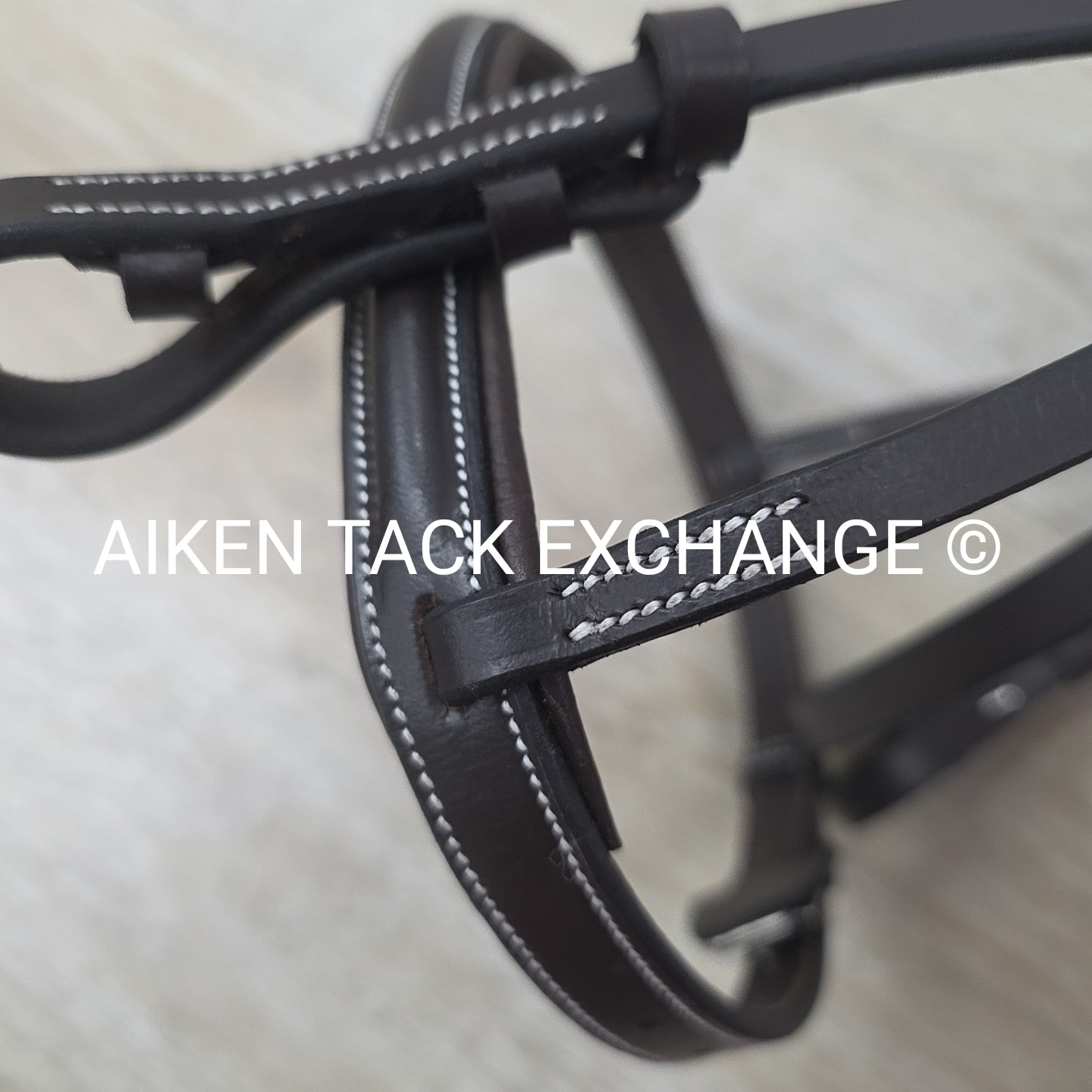 HDR Pro Mono Crown Padded Bridle with Reins, Havana, Size Cob