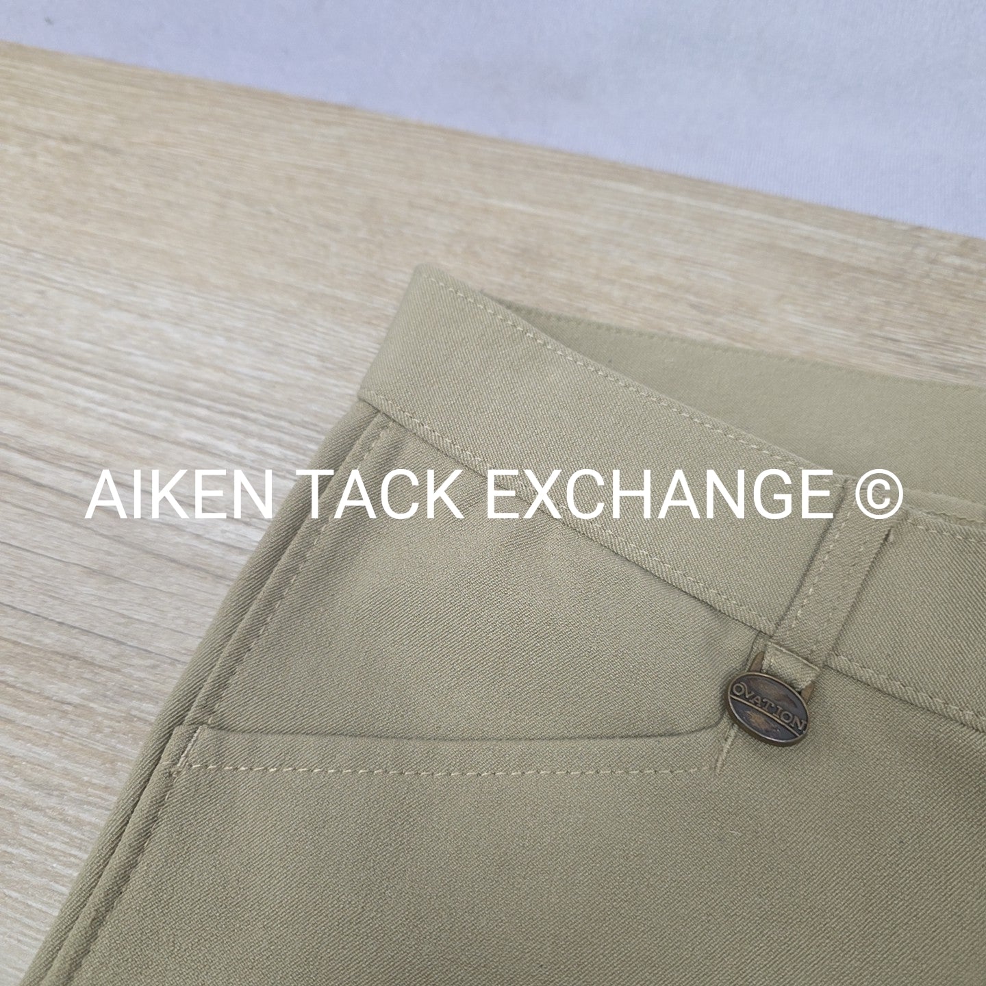 Ovation Knee Patch Side Zip Breeches, Size 30 L