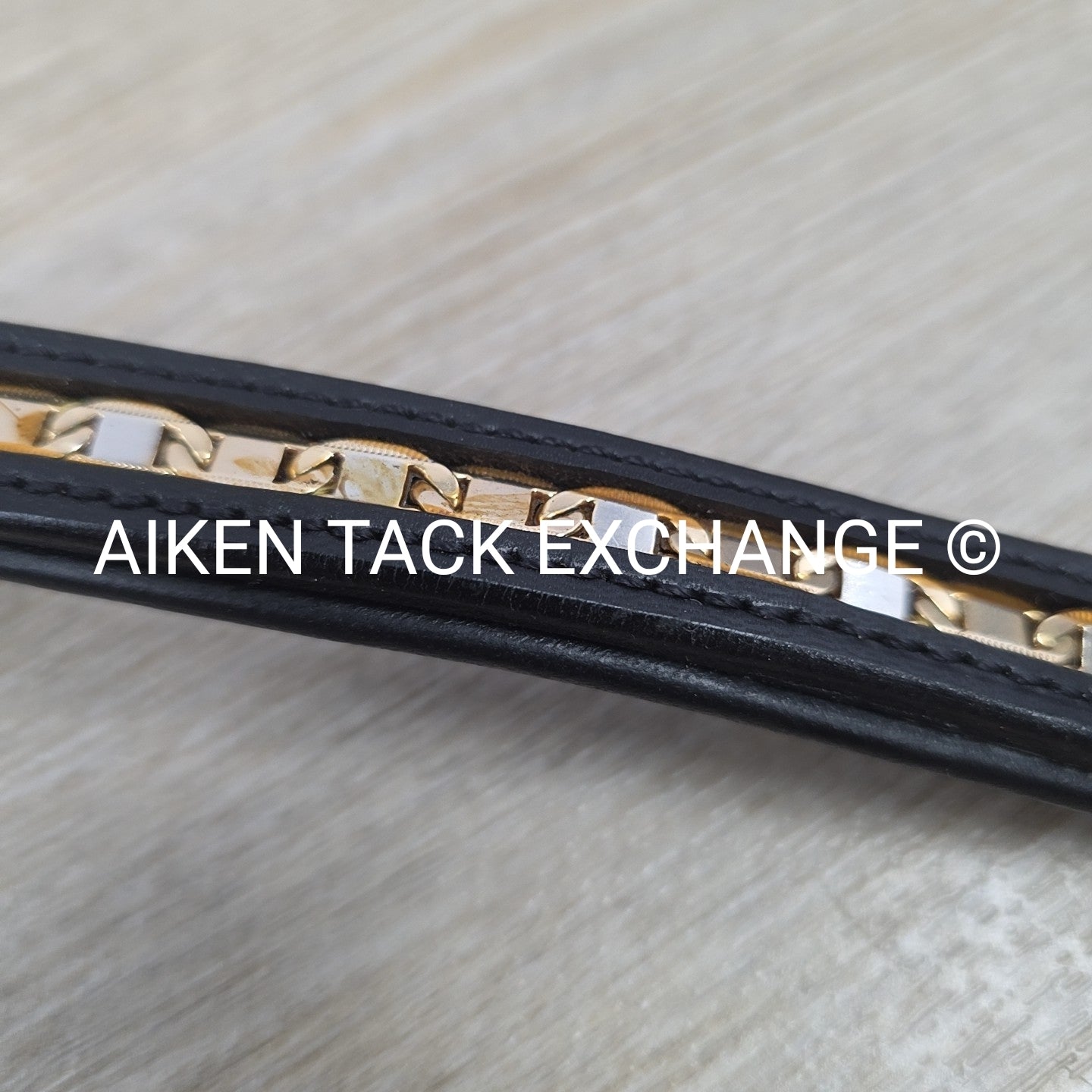 Kieffer Padded Bling Browband, Black, 15.5"
