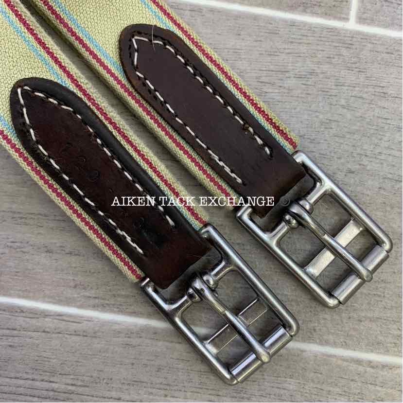 CWD Belly Guard Stud Girth with Double End Elastic, Brown, 48"