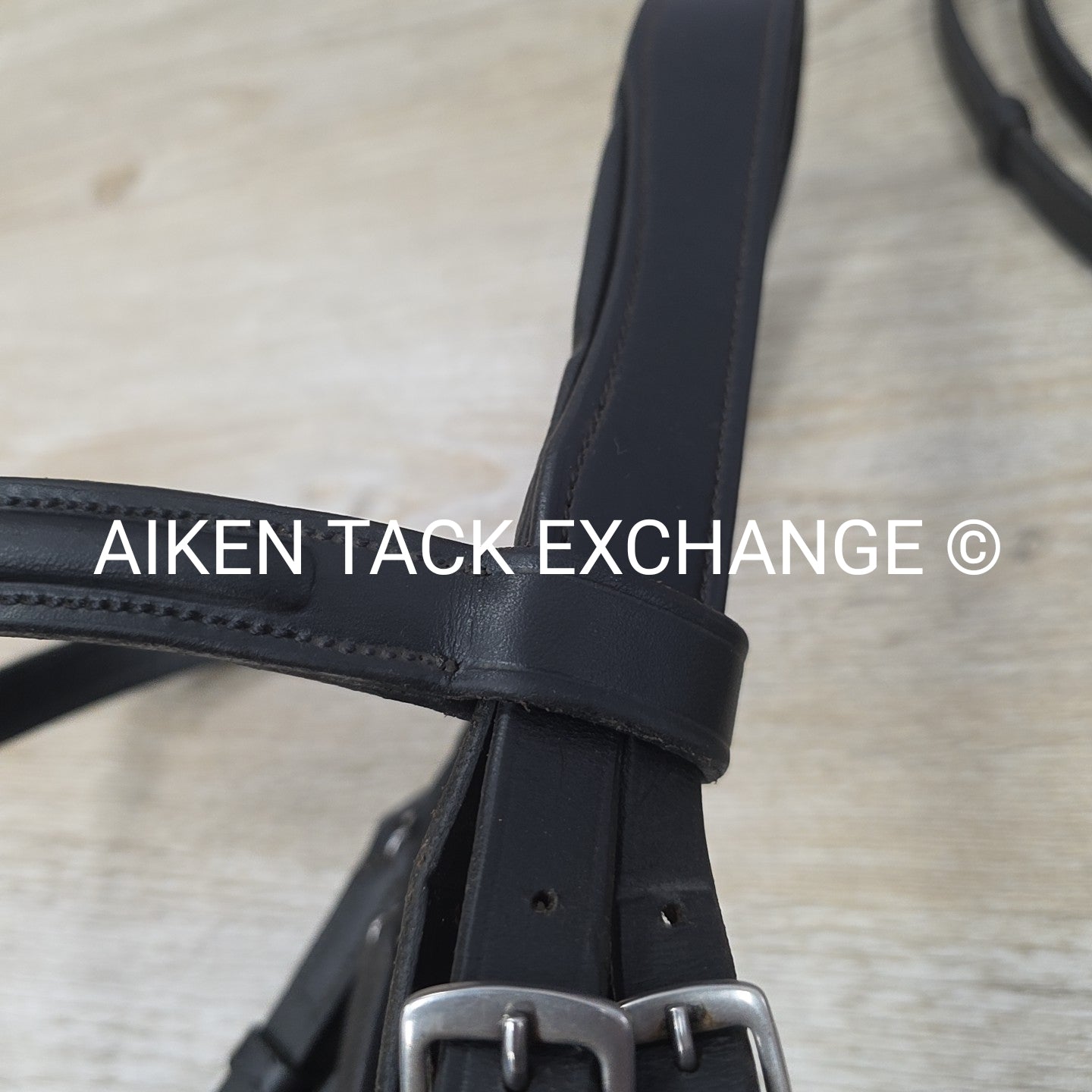 KL Select Monocrown Double Weymouth Bridle with Both Reins, Black, Size Full