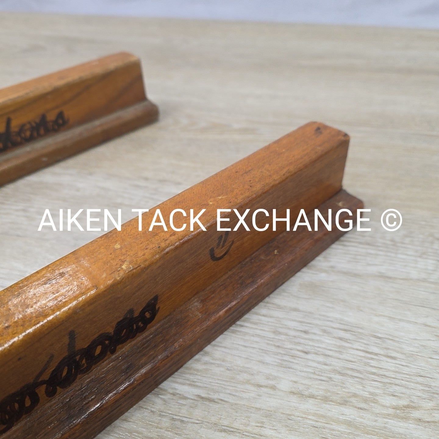 BARGAIN BUNDLE: 2 Wooden Wall Mount Saddle Racks