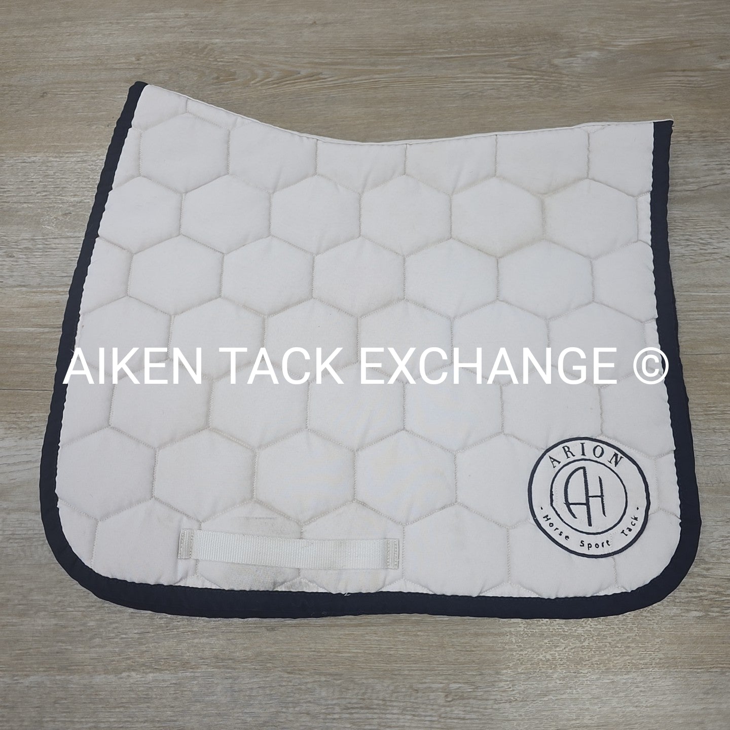 Arion Dressage Saddle Pad, White (has stains)