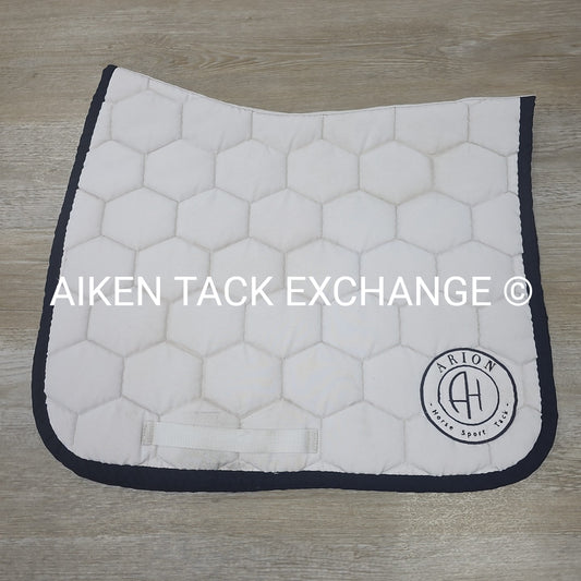 Arion Dressage Saddle Pad, White (has stains)