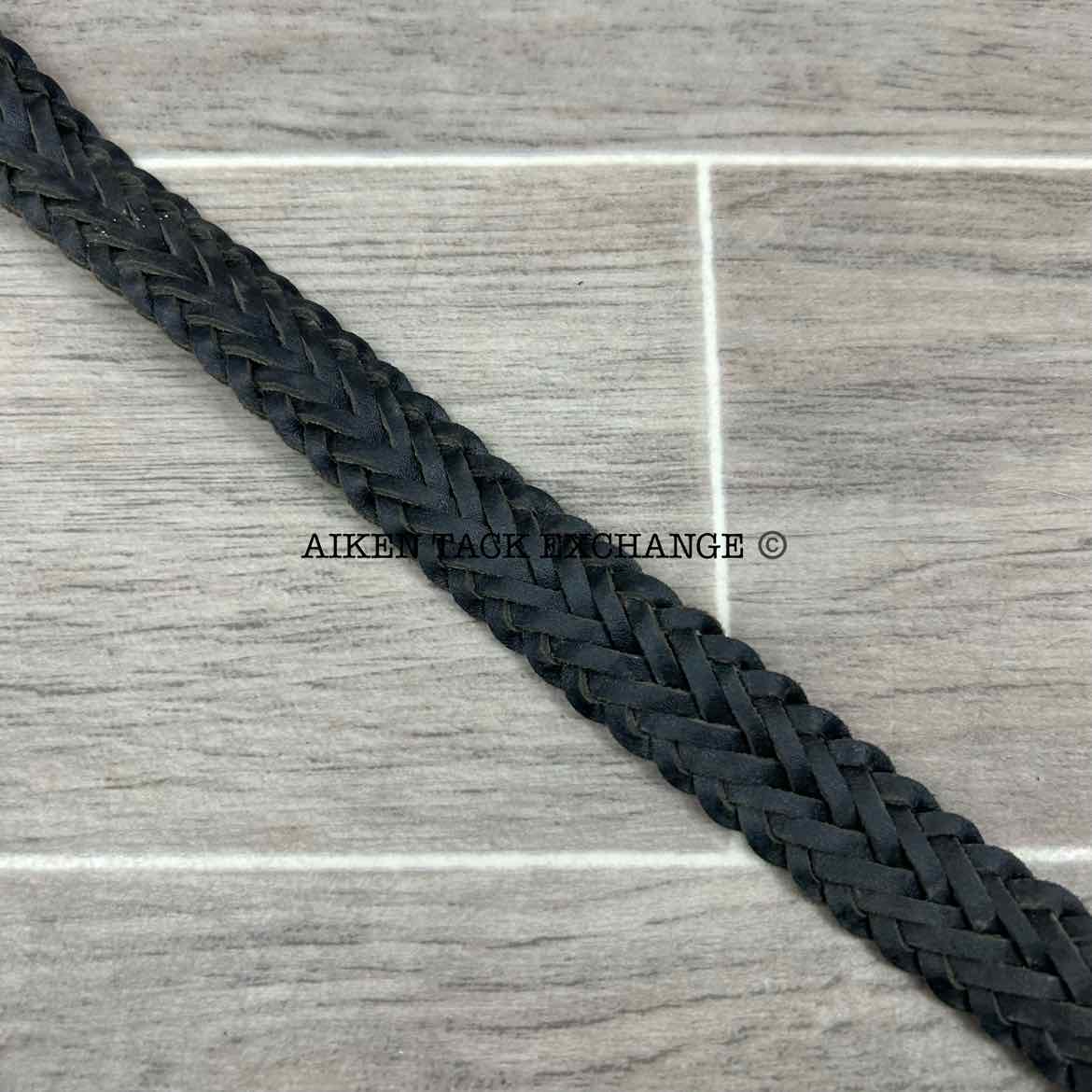 Braided Leather Belt, Size Medium