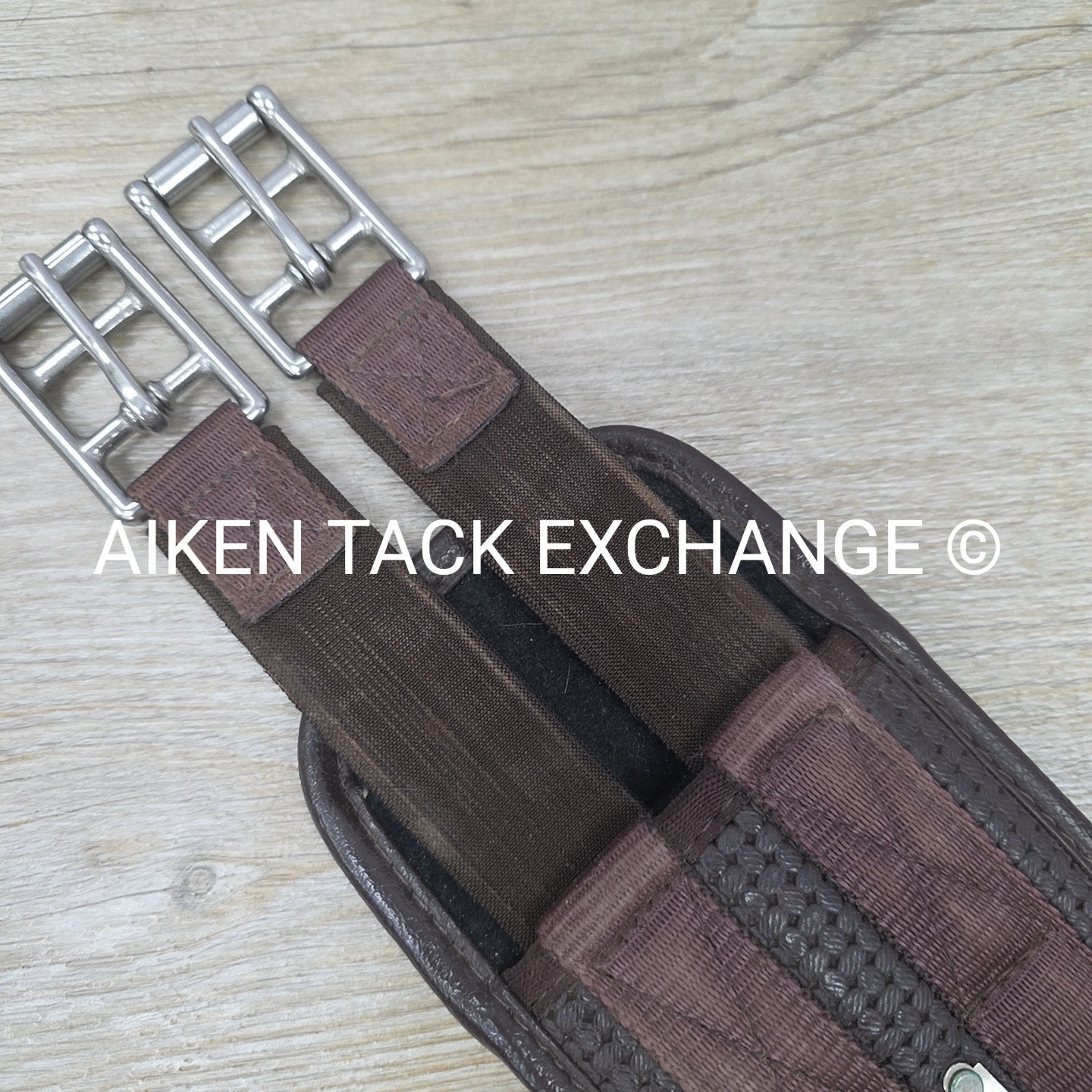 Chafeless Girth with Double Elastic, Brown, 44" (Has Nameplate)