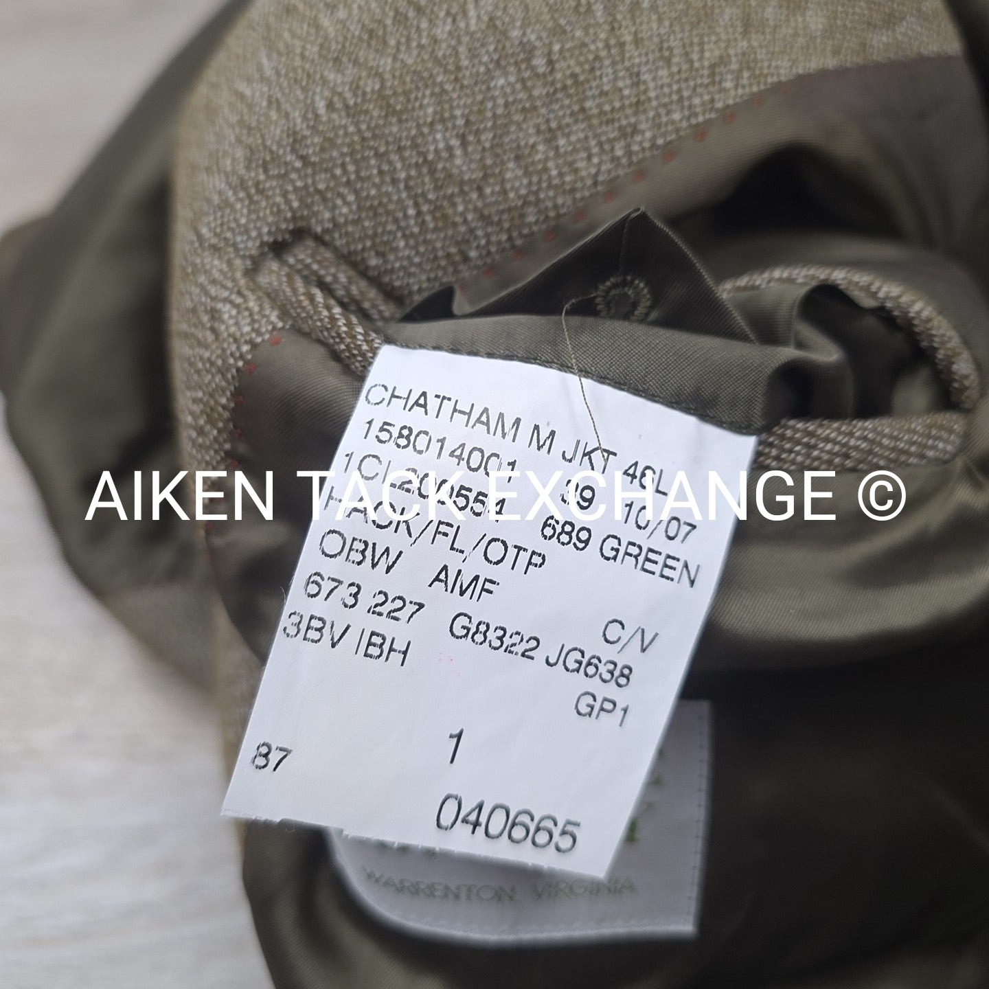 Horse Country Chatham Tweed Jacket, Men's 46 Long