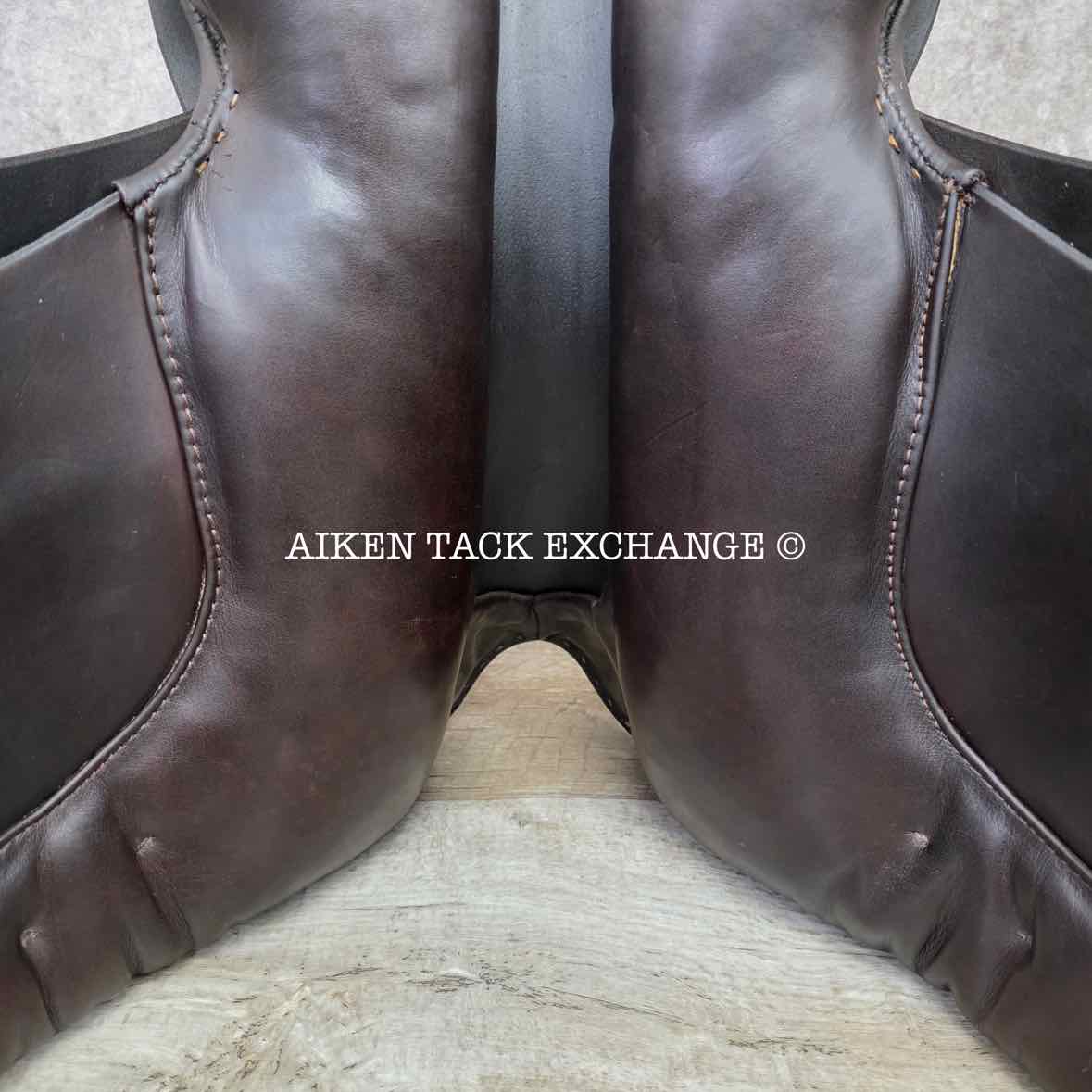 Max Hopfner Dressage Saddle, 18" Seat, Medium Tree, Wool Flocked Panels