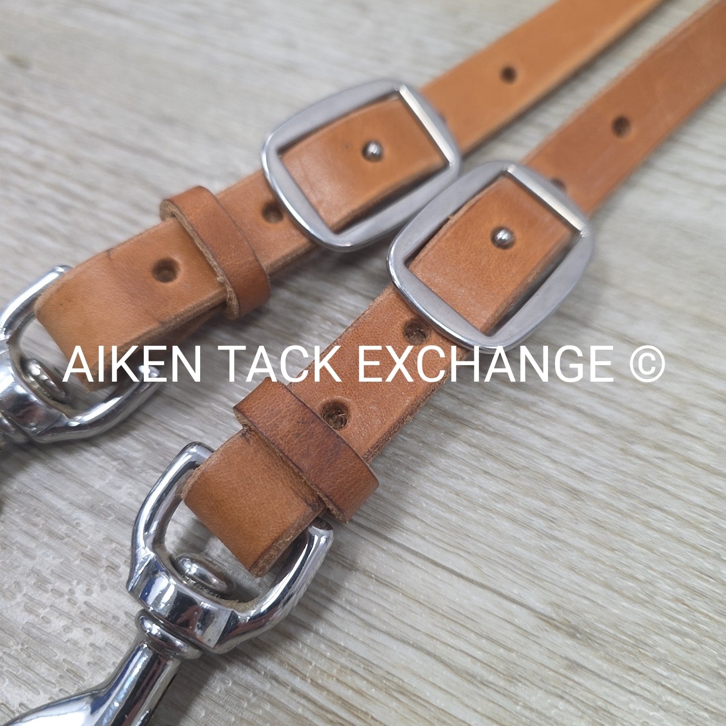 Flat Leather Reins with Snap Ends