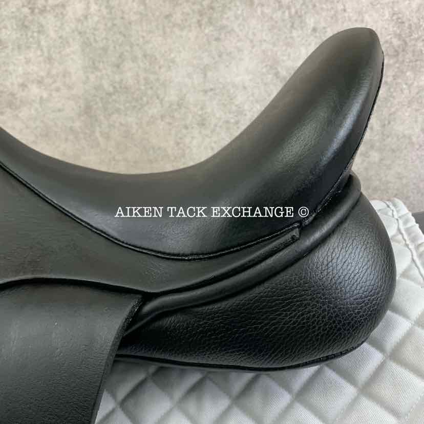 **SOLD** 2015 JRD Bella Dressage Saddle, 17" Seat, Medium Wide Tree, Wool Flocked Panels