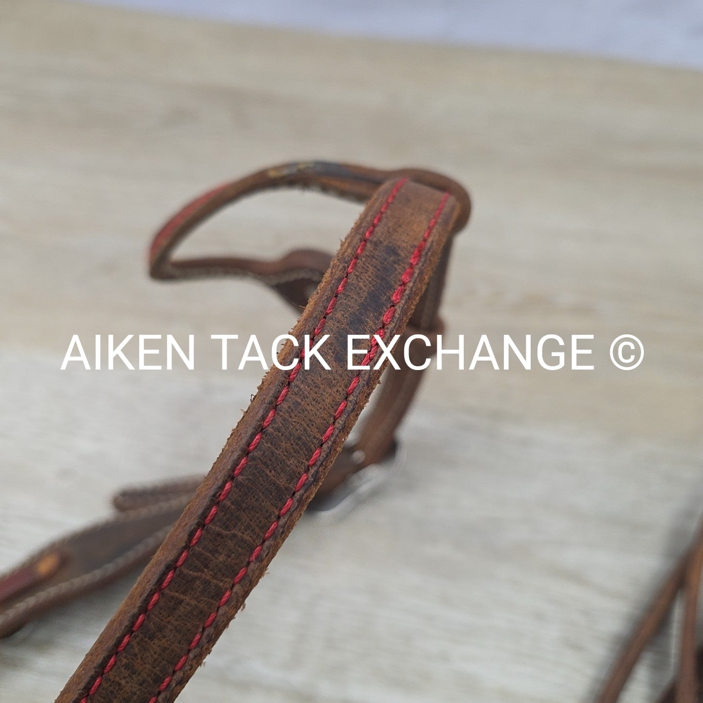 One Ear Headstall with Split Reins, Brown, Size Full