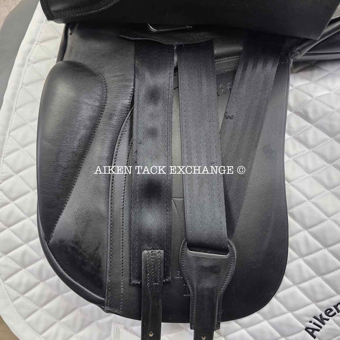 Smith-Worthington Nightwind Dressage Saddle, 17.5" Seat, XX-Wide Hoop Tree, Wool Flocked Panels