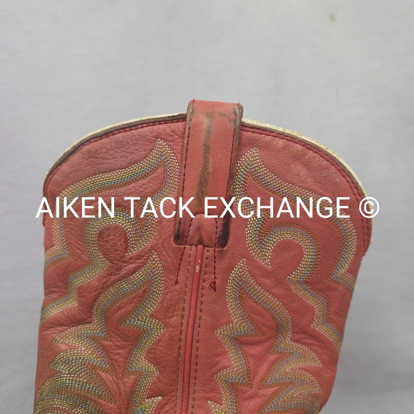 Tony Lama Square Toe Western Boots, Size 9
