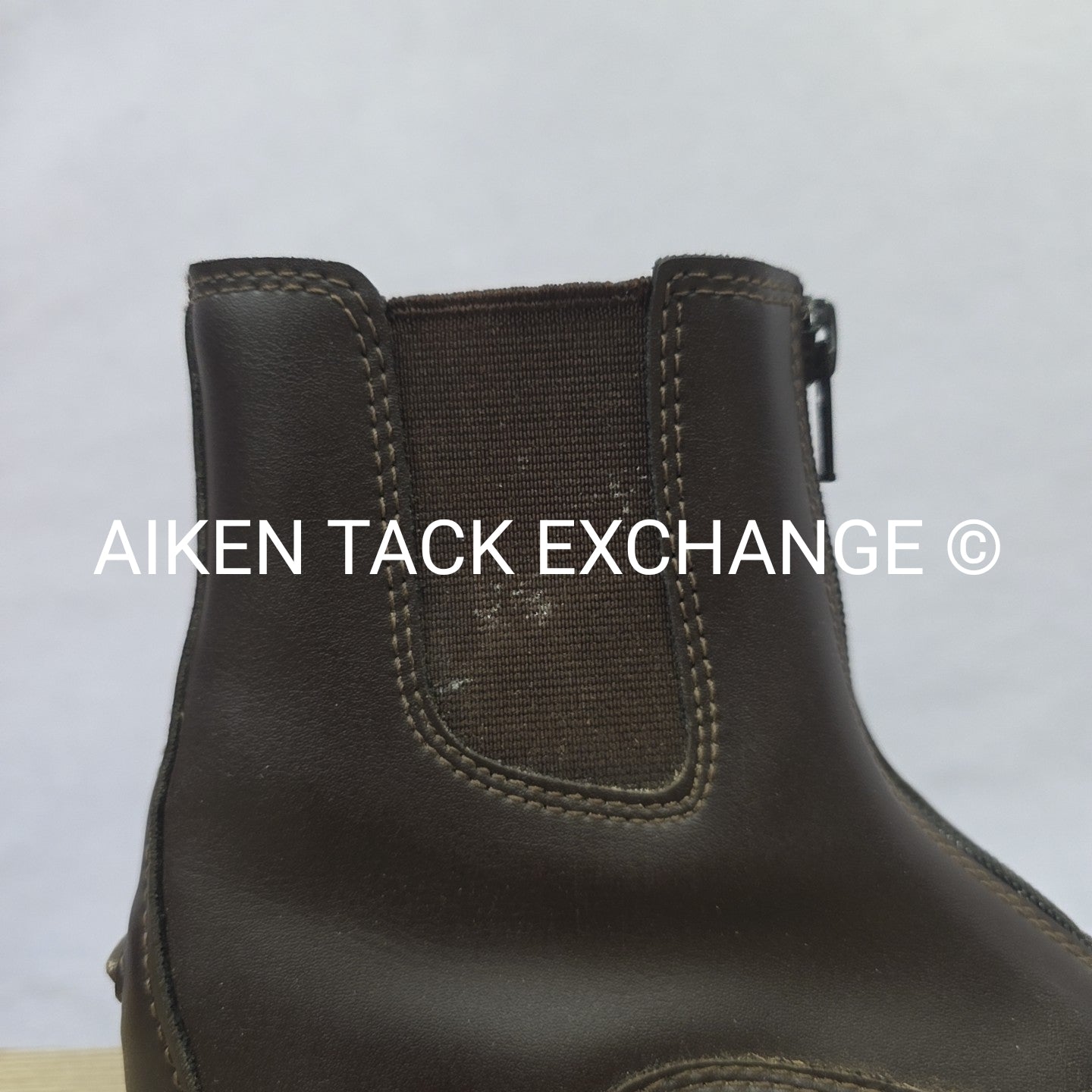 TuffRider Zip Up Paddock Boots, Brown, Size 3