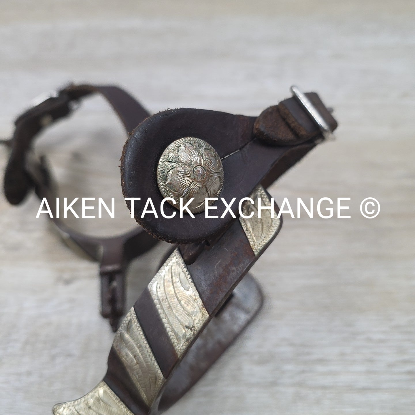 Classic Equine Cowboy Series Spurs with Chap Guard & Leather Spur Straps