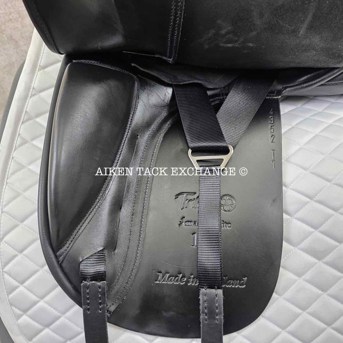 **SOLD** 2023 Trilogy Amadeo Elite Dressage Saddle, 18" Seat, Medium Wide Tree, Wool Flocked Panels