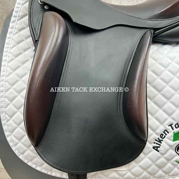Cardanel Monoflap Dressage Saddle, 17" Seat, Wide Tree, Wool Flocked Panels