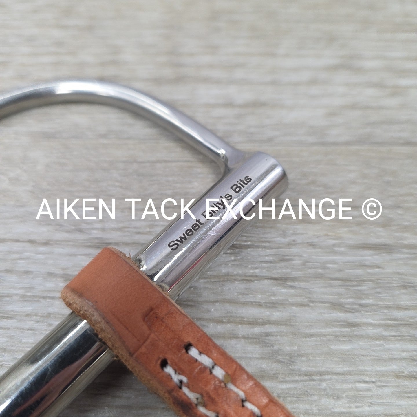 Sweet Billy's Bits Leather Mullen Mouth D Ring Bit 5.5"