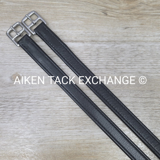 HFP Nylon Lined Stirrup Leathers, Black, 54"