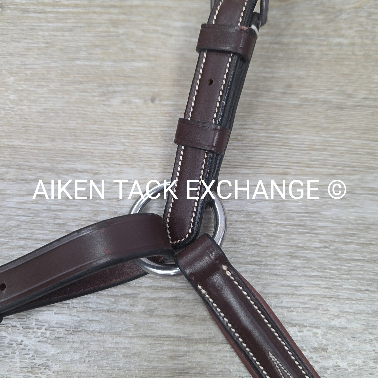 Fancy Stitched 5 Point Breastplate with Running Martingale Attachment, Brown, Si