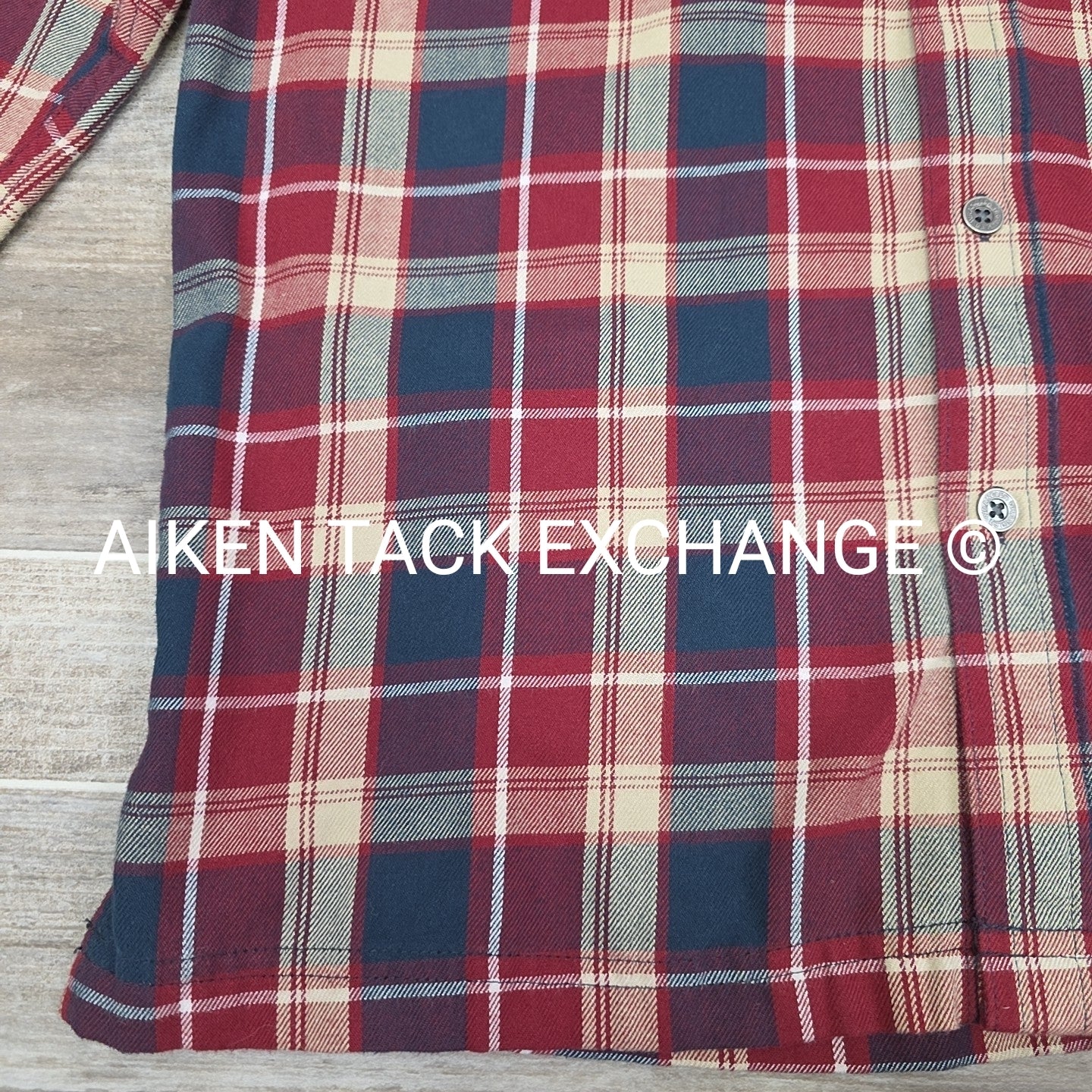 Wrangler Men's ATG Flannel Plaid Button-Down Shirt, Size Small