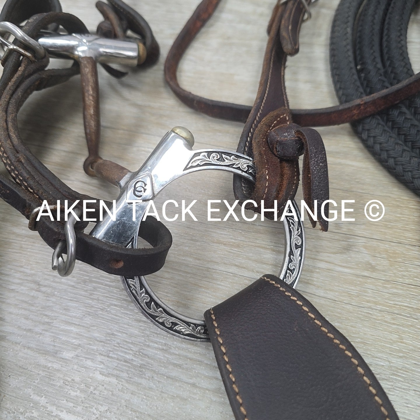Mecate Set; Weaver Leather Bridle, Cris Cox Bit, & Downunder Horsemanship Mecate