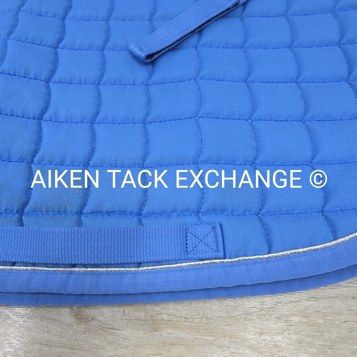 Horze All Purpose Saddle Pad, Blue/Silver, Size Full