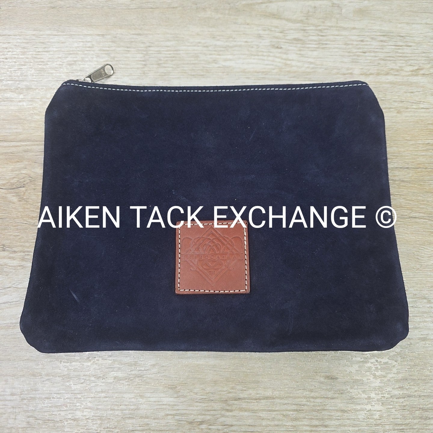 Rebecca Ray Suede Zip Pouch